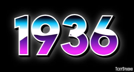 1936 Text Effect