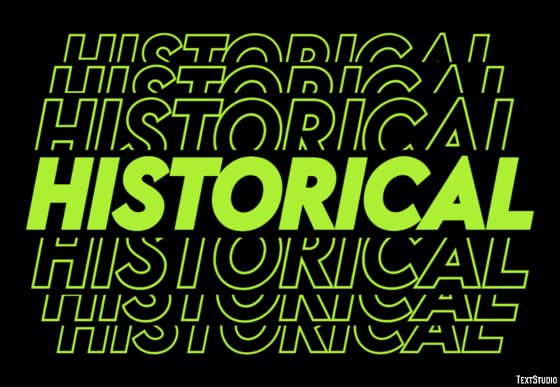 Historical Efekt tekstowy