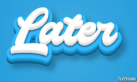 Later Text Effect