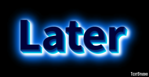 Later テキスト効果