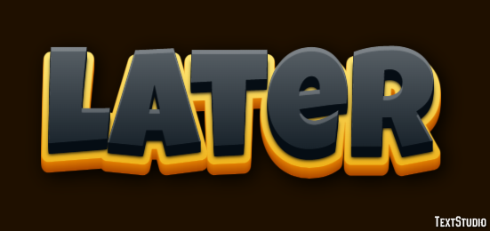 Later Text Effect