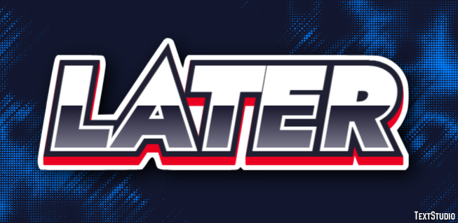 Later Text effect