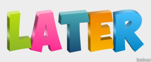 Later Text Effect