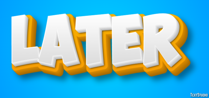 Later Efecto de Texto