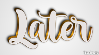 Later Text Effect
