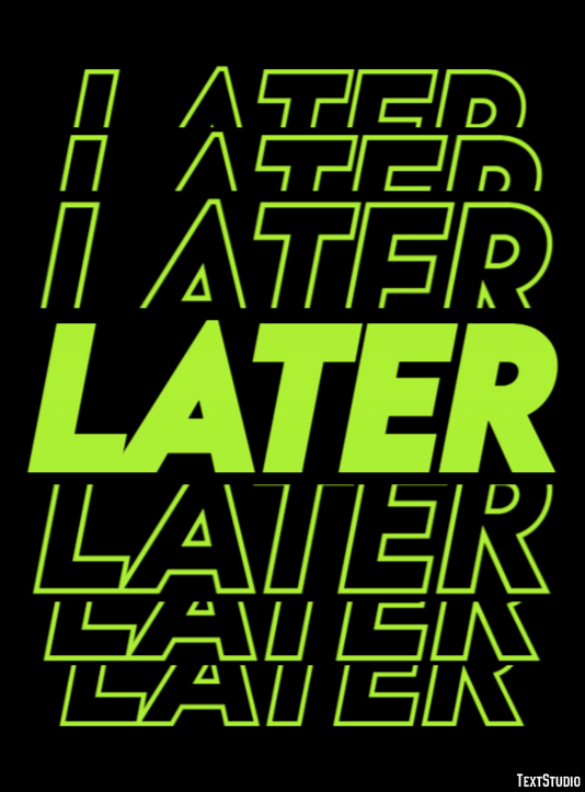 Later Effet de Texte