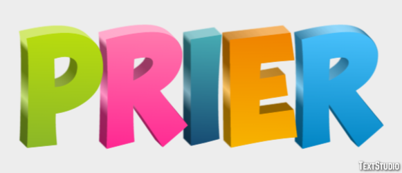 Prier Effet de texte