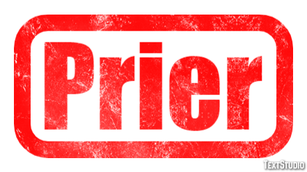 Prier Effet de texte
