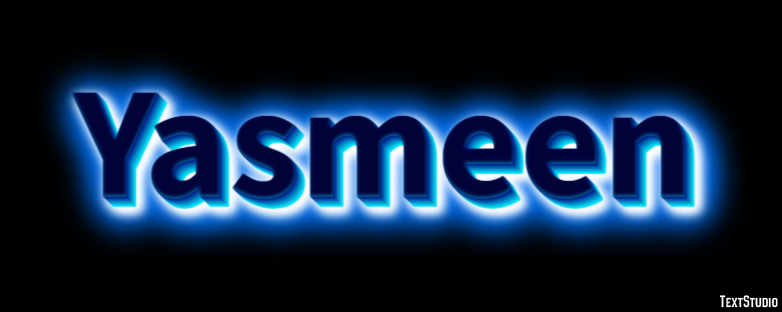 Yasmeen Texteffekt