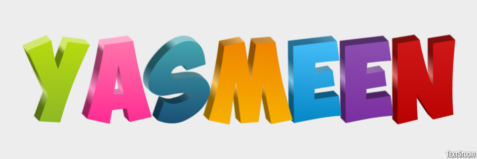 Yasmeen Texteffekt
