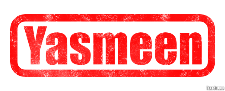 Yasmeen Texteffekt