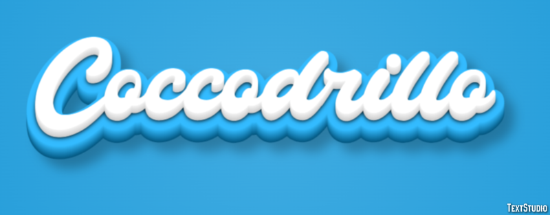 Coccodrillo Effetto testo