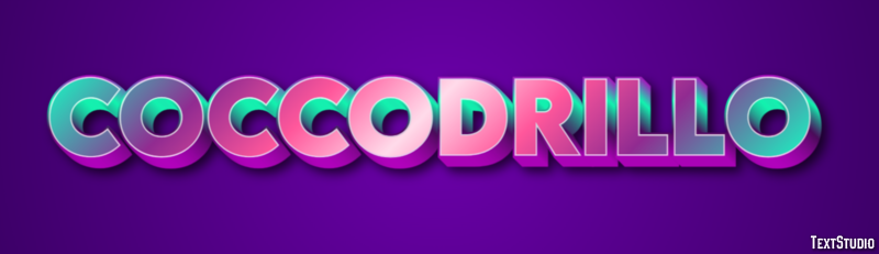 Coccodrillo Effet de texte