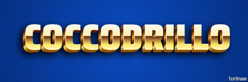 Coccodrillo Effet de Texte
