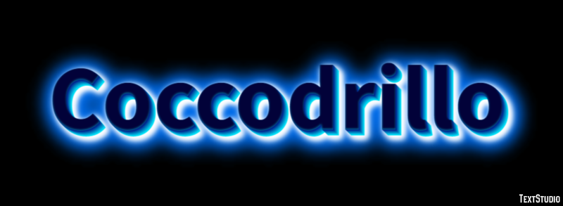 Coccodrillo Effetto testo