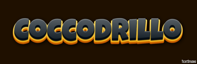 Coccodrillo Effet de texte