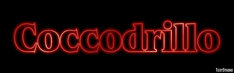 Coccodrillo Effetto testo