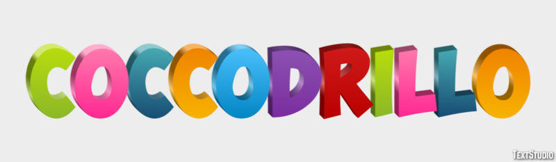 Coccodrillo Effetto testo