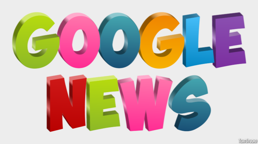 Google News Efeito de texto