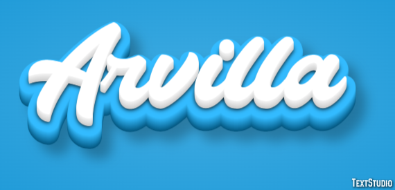 Arvilla Text effect