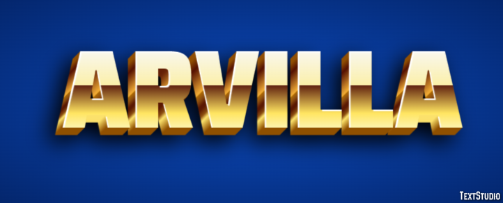 Arvilla Text effect