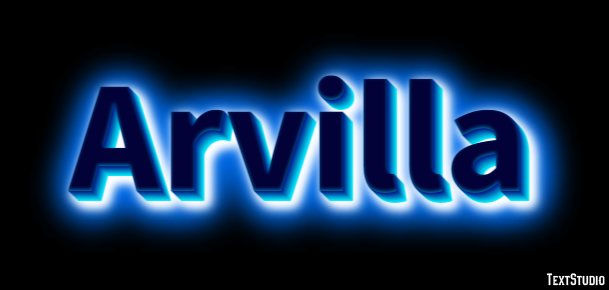 Arvilla Text effect