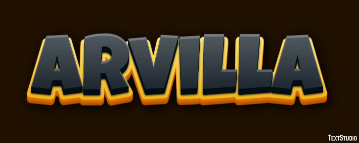 Arvilla Text effect