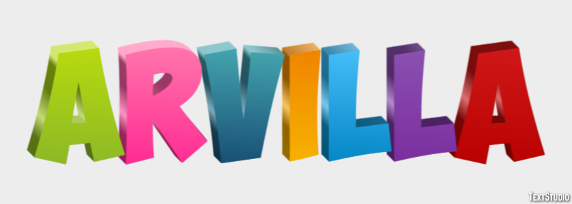 Arvilla Texteffekt