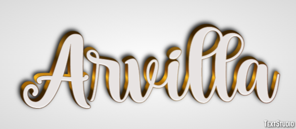 Arvilla Text Effect