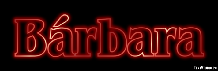 Bárbara テキスト効果