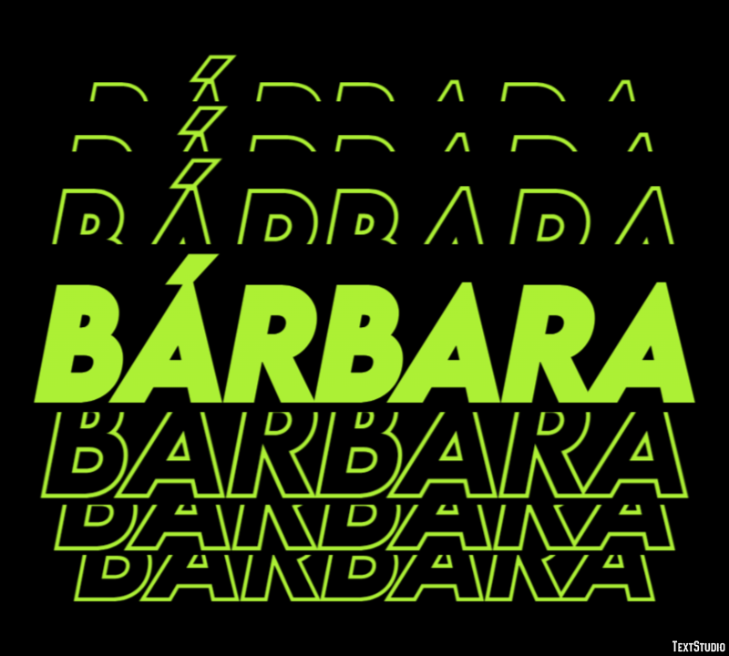 Bárbara Efeito de texto