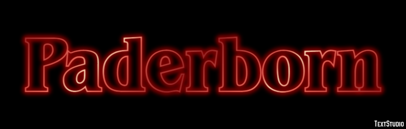 Paderborn Efeito de texto