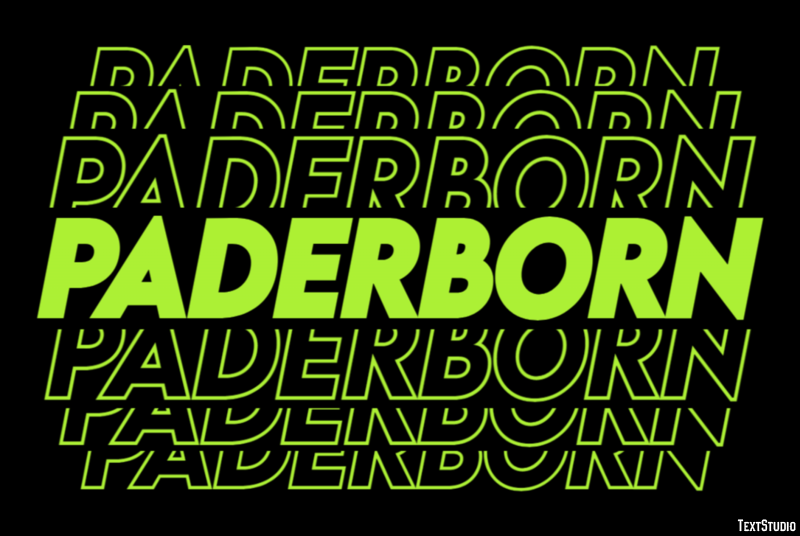 Paderborn Efeito de texto
