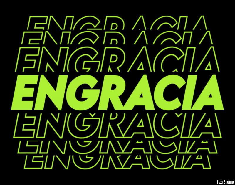 Engracia Efecto de texto