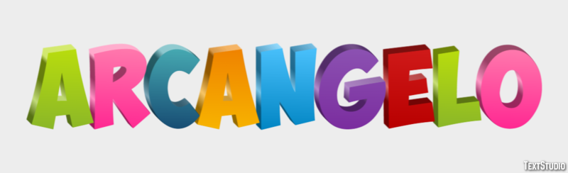 Arcangelo Effetto testo