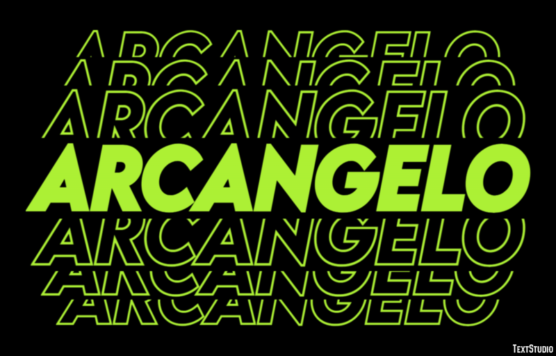 Arcangelo Effetto testo