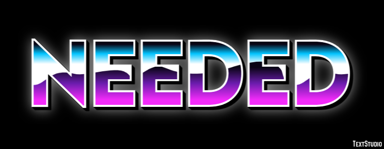 Needed Эффект текста