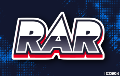 RAR Text effect