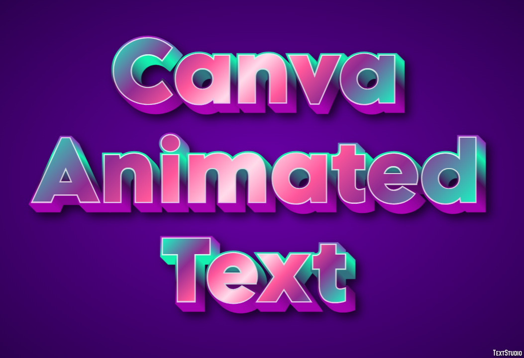 Canva Animated Text Text Effect