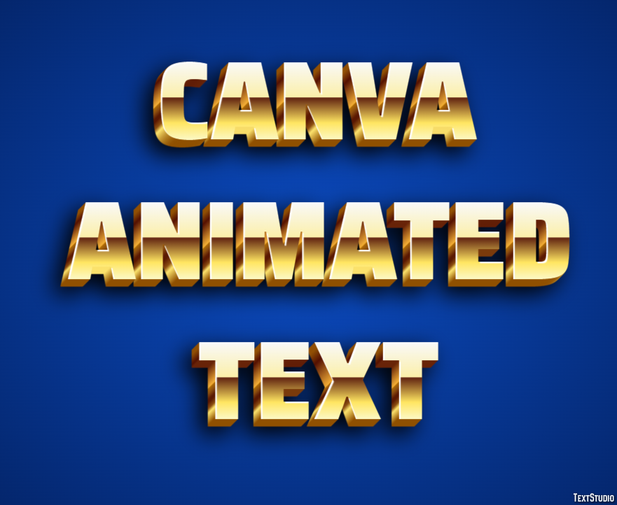 Canva Animated Text Text Effect