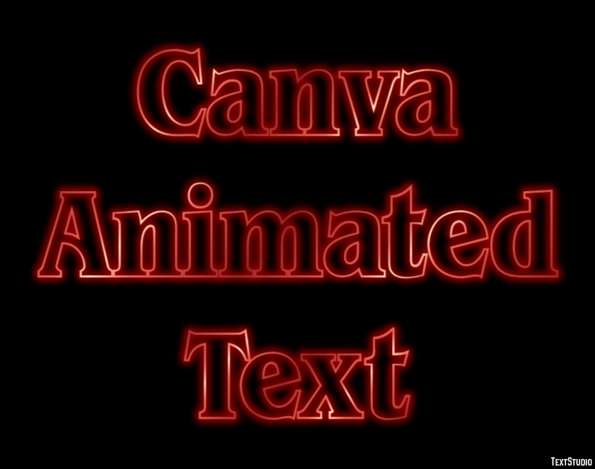 Canva Animated Text Text Effect