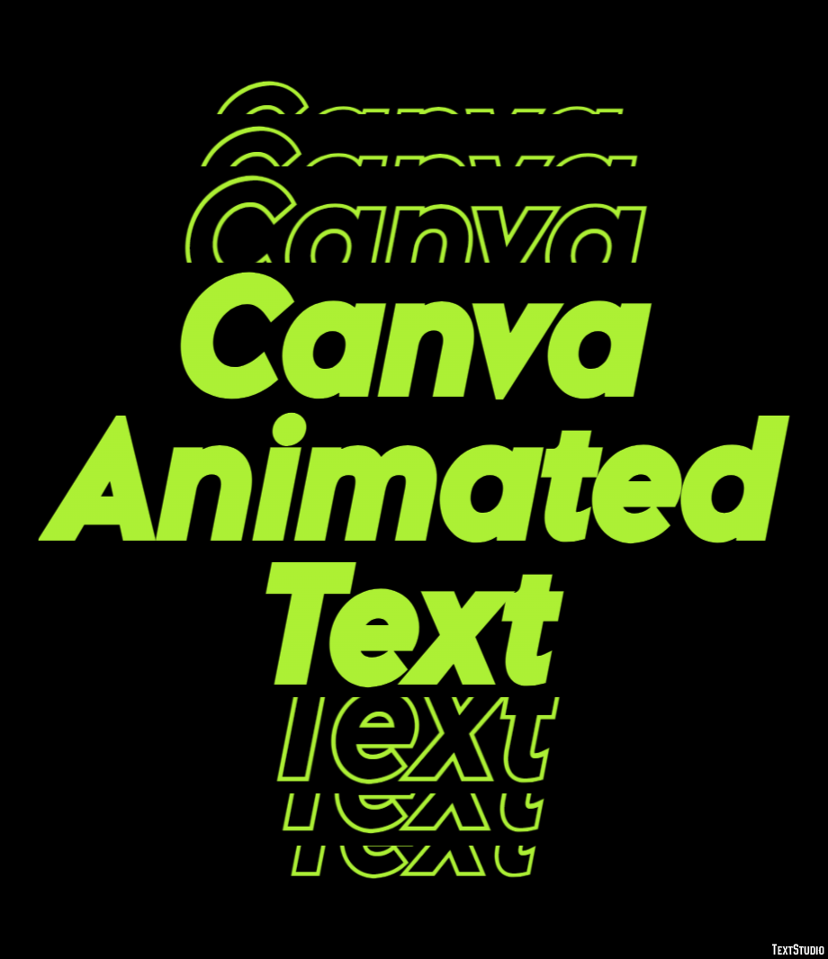 Canva Animated Text Metin efekti