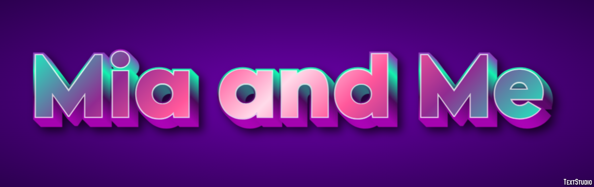 Mia and Me Text effect