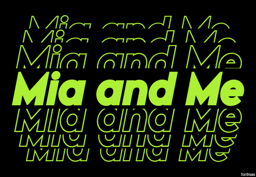 Mia and Me Text effect