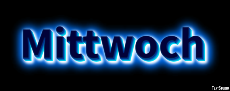 Mittwoch テキスト効果