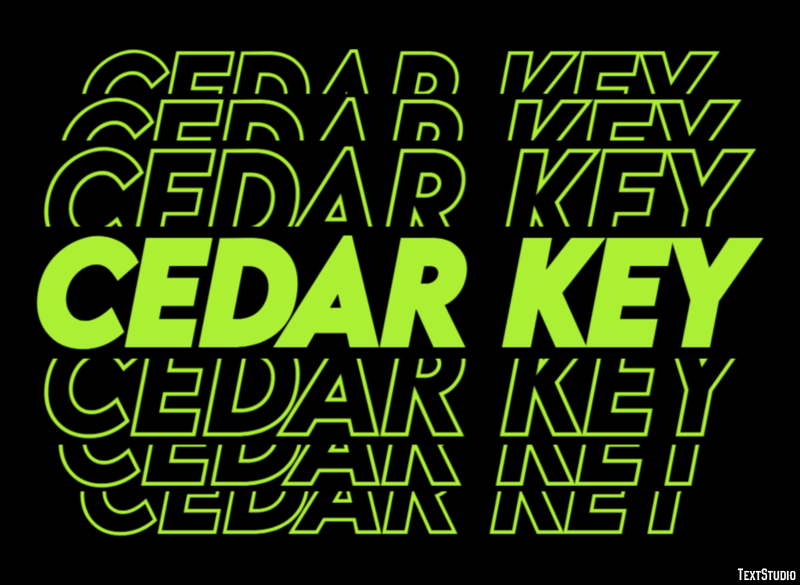 Cedar Key Text Effect