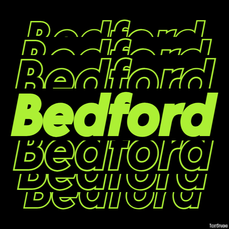 Bedford Texteffekt