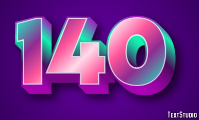 140 Text Effect