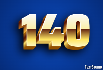 140 Text Effect