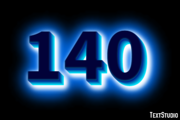 140 Text Effect